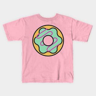 Baked Doughnut With Green Frosting Kids T-Shirt